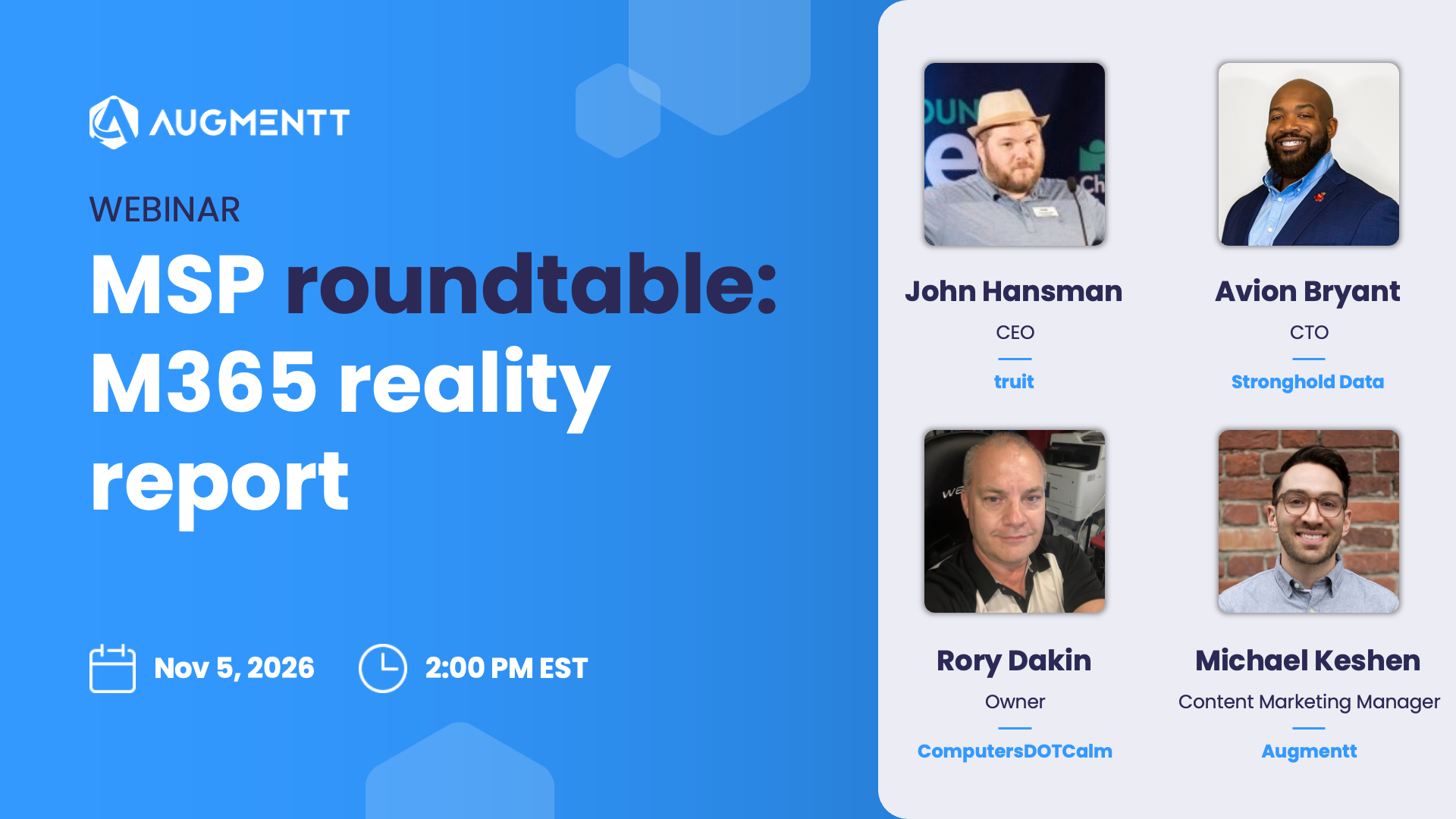 MSP M365 reality report webinar